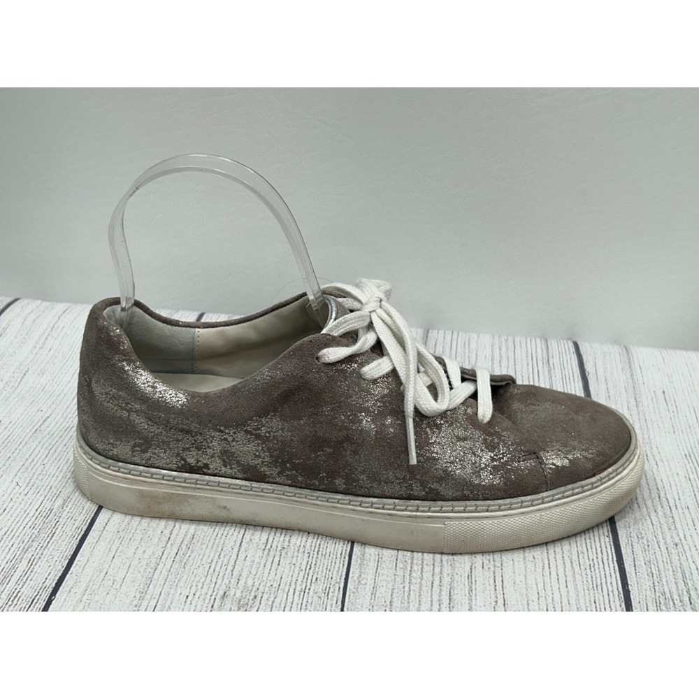 Johnston & Murphy Callie Sneakers Womens 8 Gray Metallic Lace Up Comfort - Picture 7 of 10